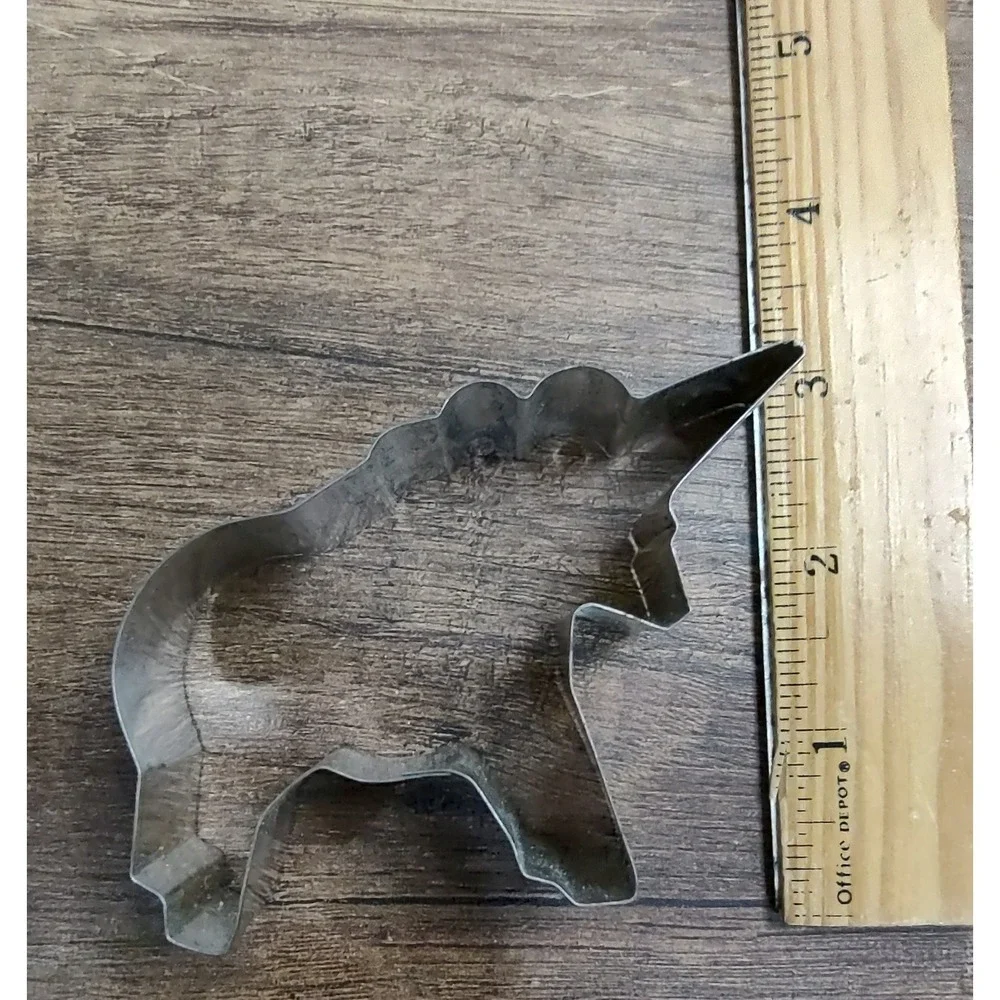 Vintage Unicorn Cookie Cutter Metal D6